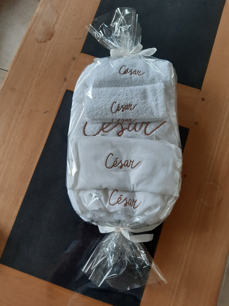 Geborduurde handdoeken