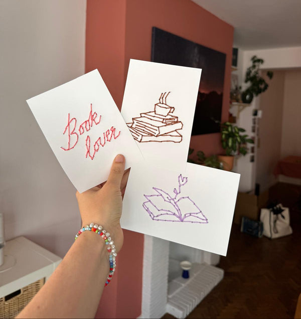 Workshop postkaart borduren